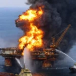 Oil Rig Explosions in Brownsville, Texas